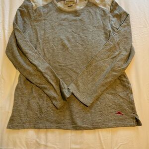 Tommy Bahama Gray Long Sleeve Men's Shirt